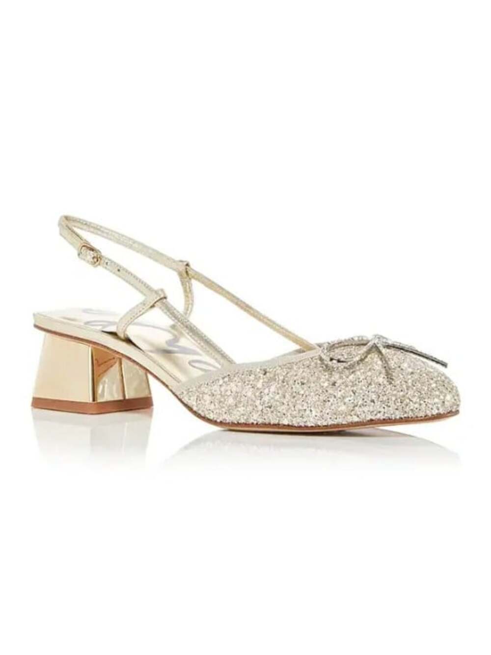 Sophia Webster Pirouette Ballet Low Slingback Glitter Size 39.5 (MSRP $540)